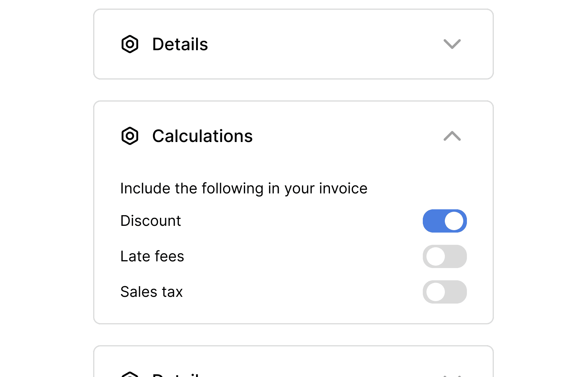 Invoice builder - light mode